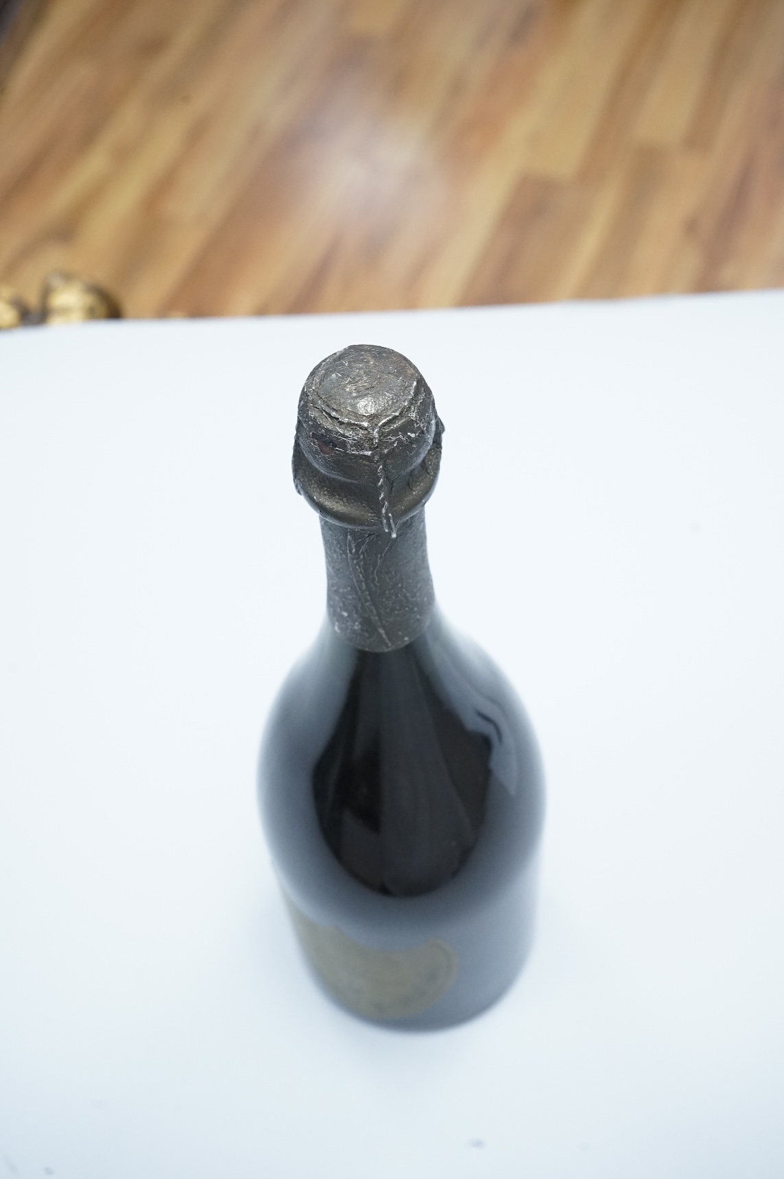 A bottle of Moet & Chandon Dom Perignon 1971 champagne